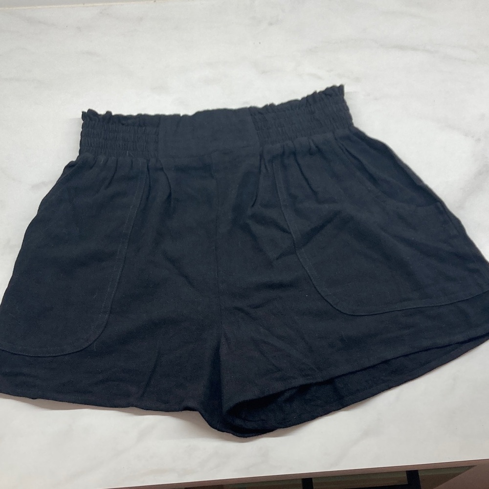 Elegant Black High-Waist Women's Shorts